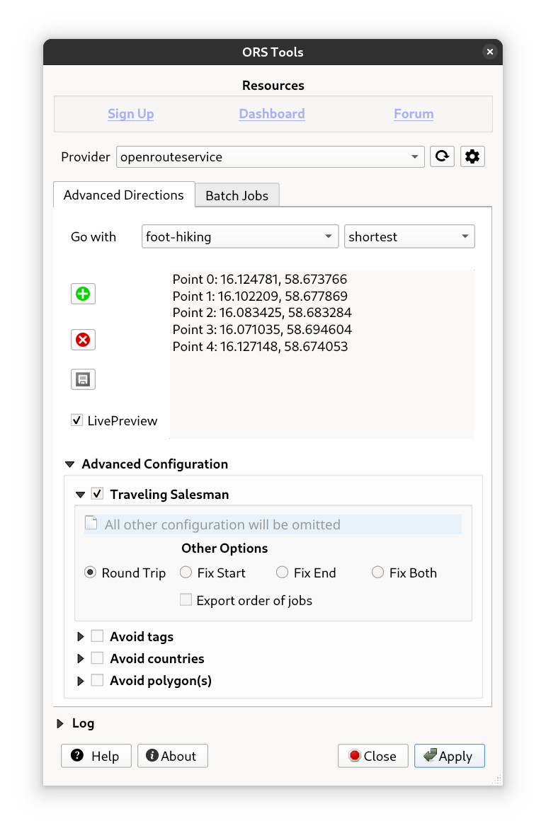 Traveling Salesman optimization