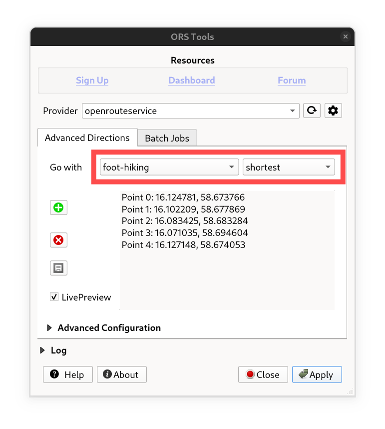 Choose a routing profile and preference