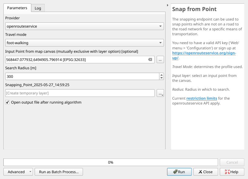 The Snap from Point tool